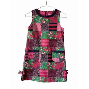 Girls Size 8 Lilly Pulitzer Dress How About Them Apples Patchwork Shift Jumper